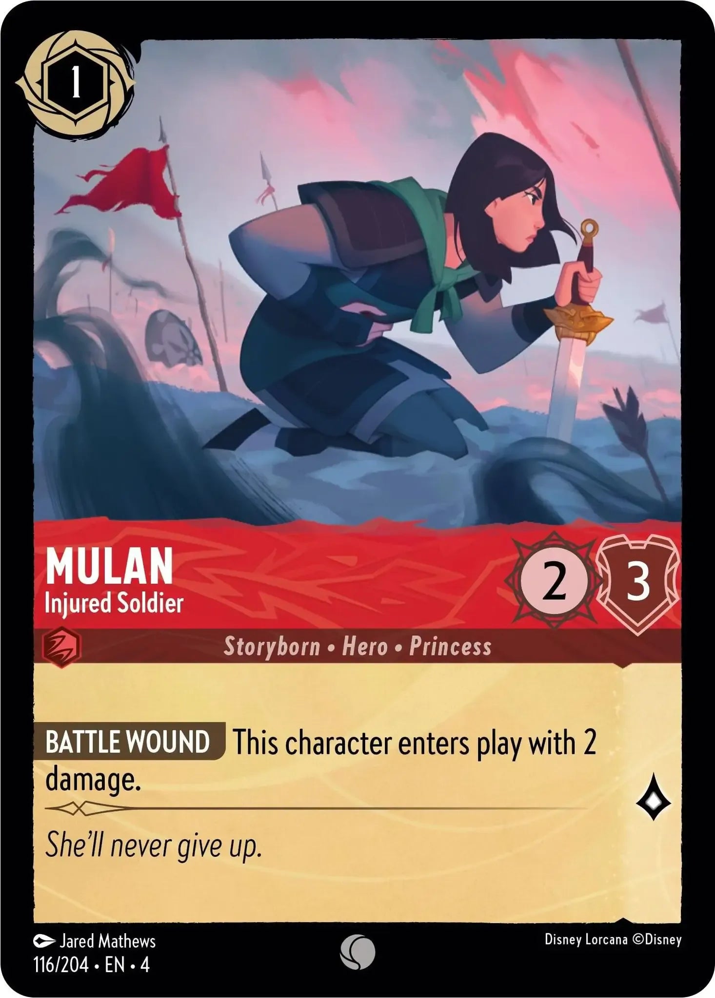 Mulan - Injured Soldier