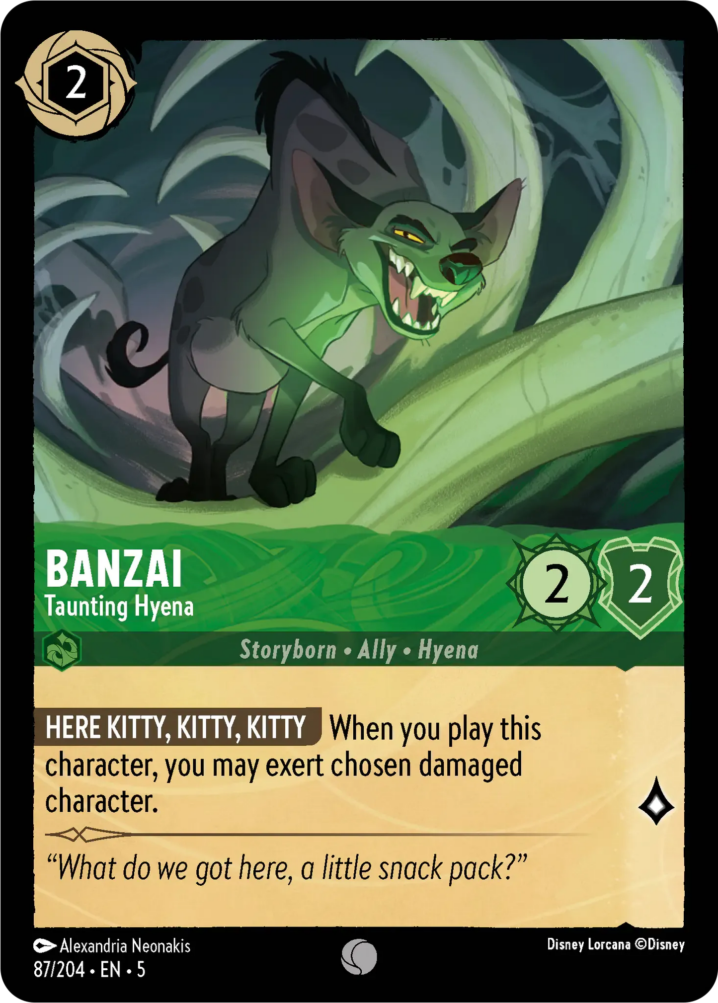 Banzai - Taunting Hyena