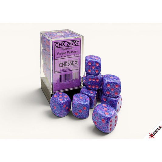 Chessex - Speckled 16mm Dice Block - Purple Passion