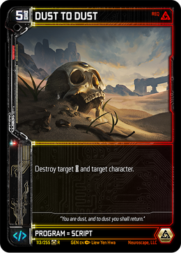 DUST TO DUST