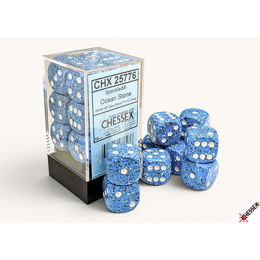 Chessex - Speckled 16mm Dice Block - Ocean Stone