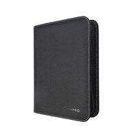 Ultra Pro - 4 Pocket Toploader Premium Zippered Pro Binder - Black