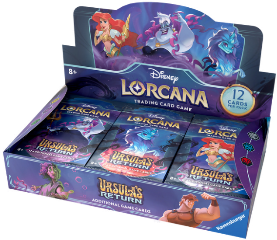 Présentoir Booster de retour de Lorcana Ursula (24 paquets)