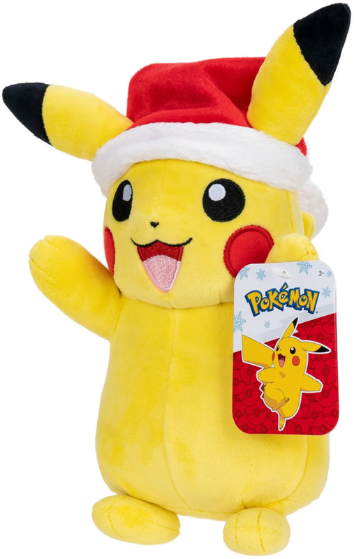 Pokemon 8" Plush - Seasonal Pikachu Plush with Santa Hat