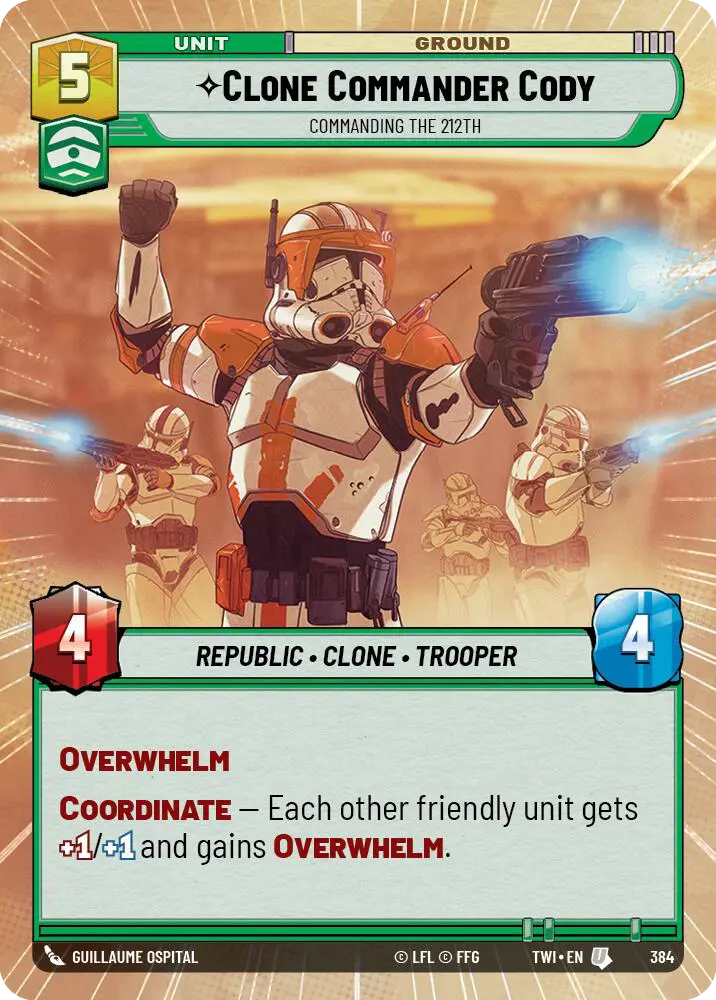 Clone Commander Cody - Commanding the 212th 