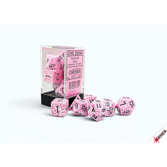 Chessex - Speckled Polyhedral 7-Die Set - Pink