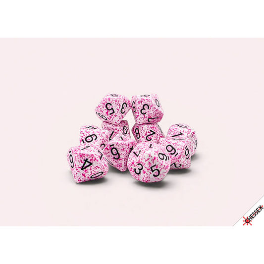 Chessex - Speckled Ten D-10 Set - Pink