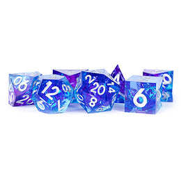 Fanroll - Handcrafted Sharp Edge Resin Dice Set: Oceanic Flare