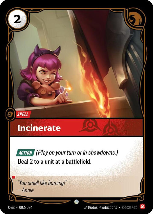 Incinerate