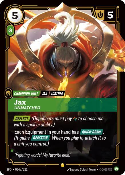 Jax - Unmatched