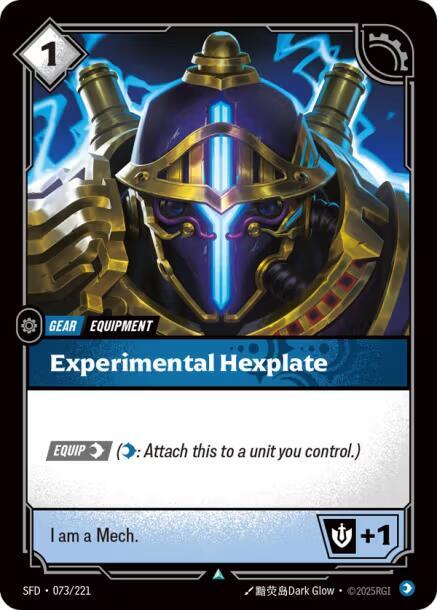Experimental Hexplate