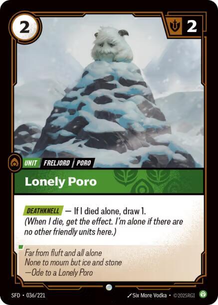 Lonely Poro