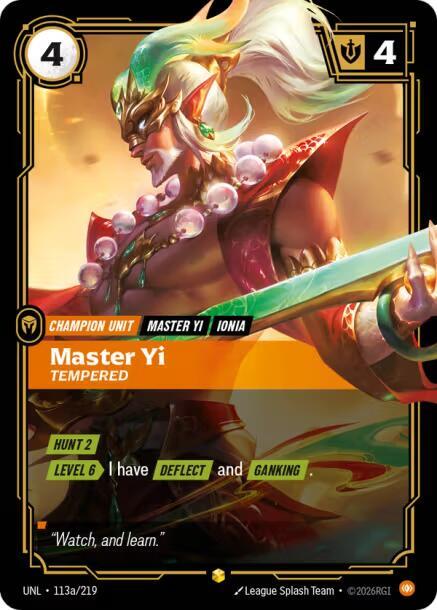 Master Yi - Tempered 