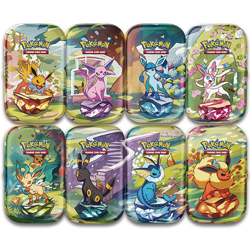 Pokemon Scarlet & Violet 8.5 Prismatic Evolutions Mini Tin Assorted