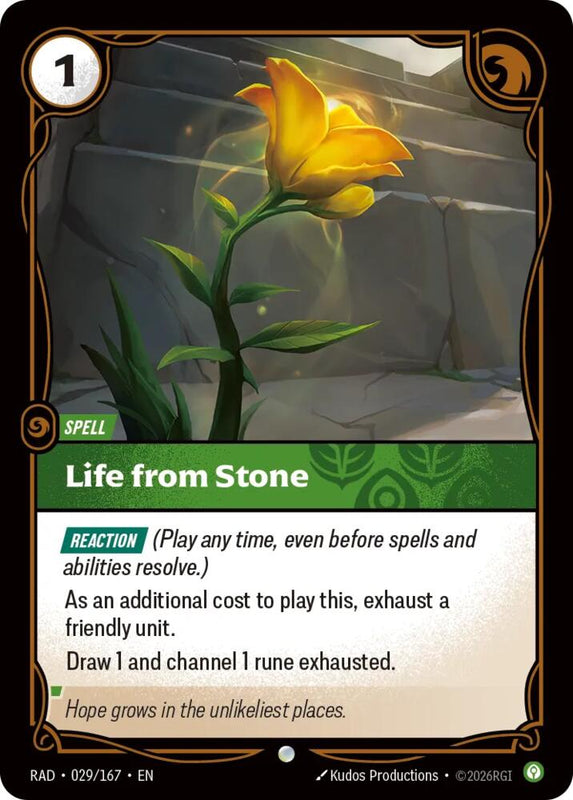 Life from Stone