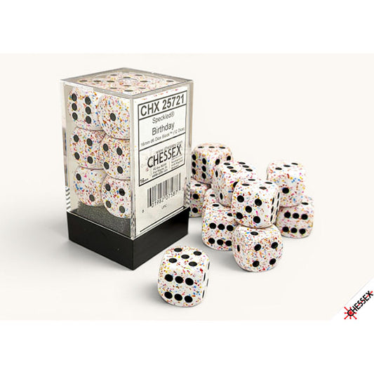 Chessex - Speckled 16mm Dice Block - Birthday