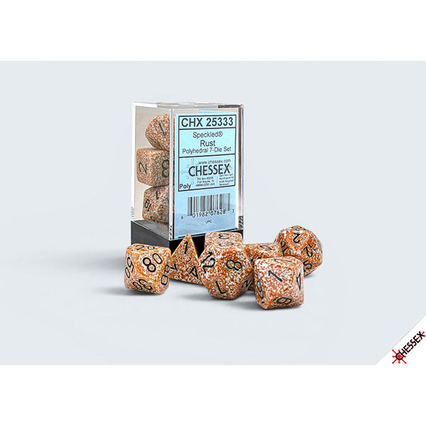 Chessex - Speckled Polyhedral 7-Die Set - Rust