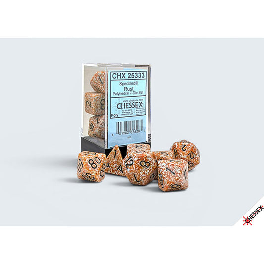 Chessex - Speckled Polyhedral 7-Die Set - Rust
