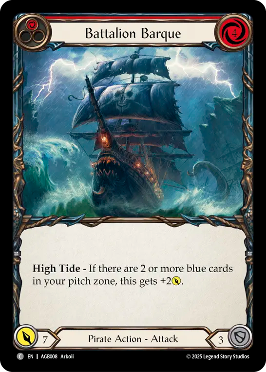 Barque de bataillon (rouge)