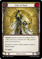 Edict Of Steel (Yellow)