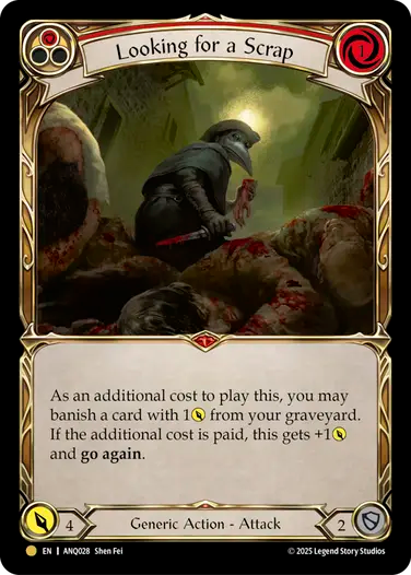 Looking for a Scrap (Red)