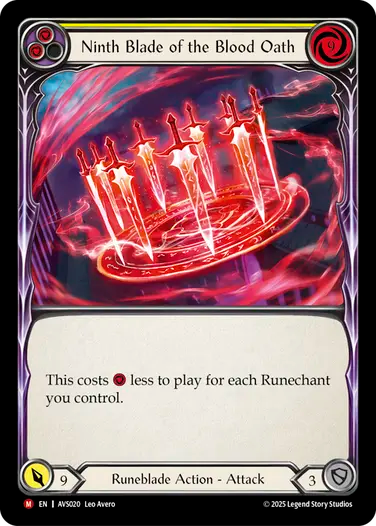 Neuvième Lame du Serment de Sang (Jaune)