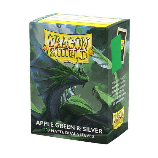 Dragon Shield – Standard size – Dual Matte – Apple Green & Silver