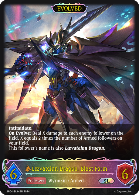 Dragon Laevateinn, forme explosive (évolué)