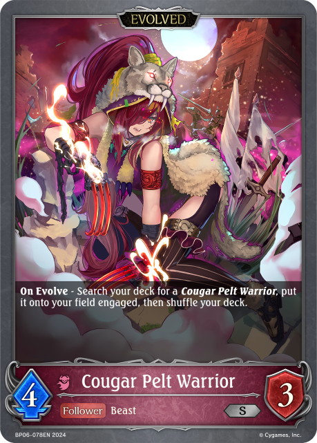 Cougar Pelt Warrior (Evolved)