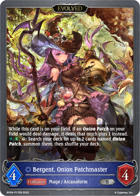 Bergent, Onion Patchmaster (Evolved) 