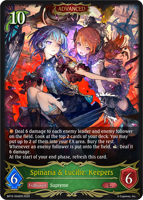 Spinaria & Lucille, Keepers