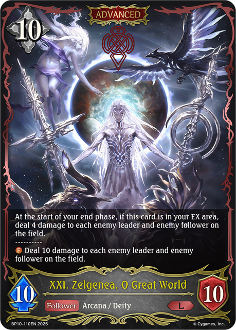 XXI. Zelgenea, O Great World