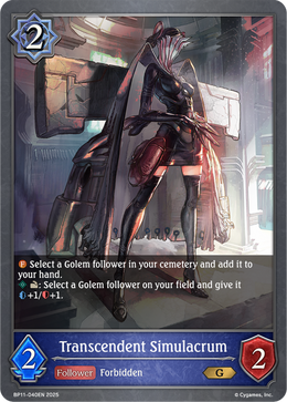 Transcendent Simulacrum