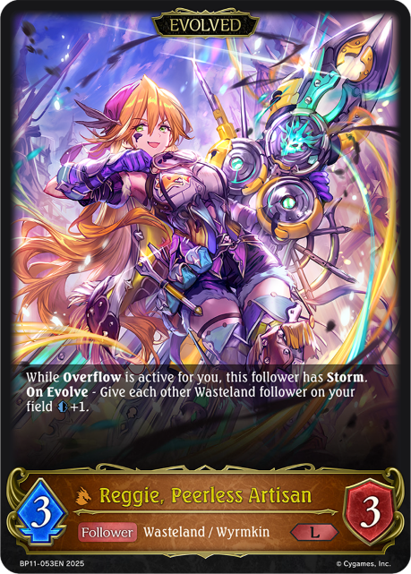 Reggie, Peerless Artisan (Evolved)