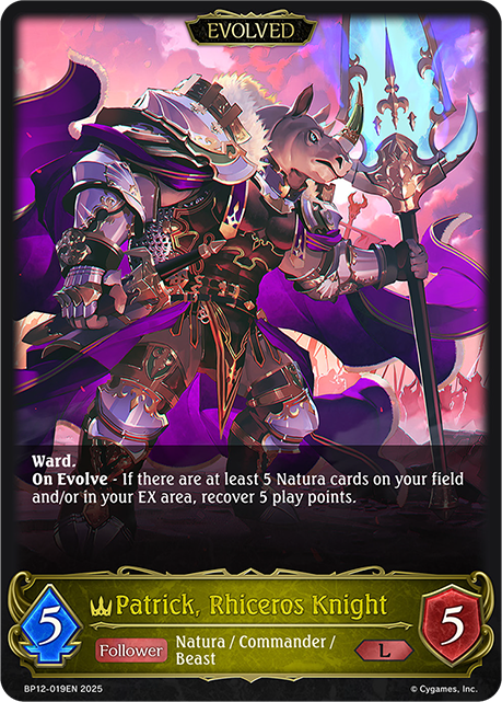 Patrick, Rhiceros Knight (Evolved)