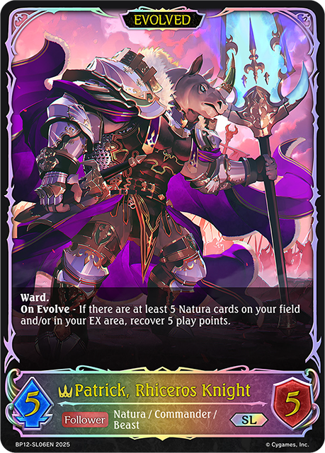 Patrick, Rhiceros Knight (Evolved) 