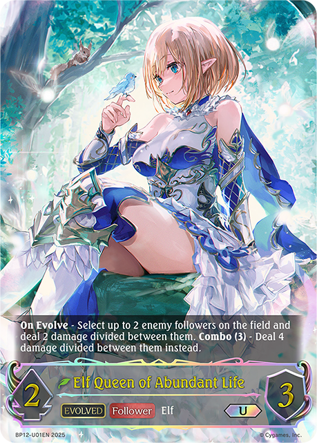 Elf Queen of Abundant Life (Evolved) 