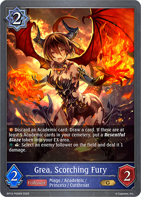 Grea, Scorching Fury 