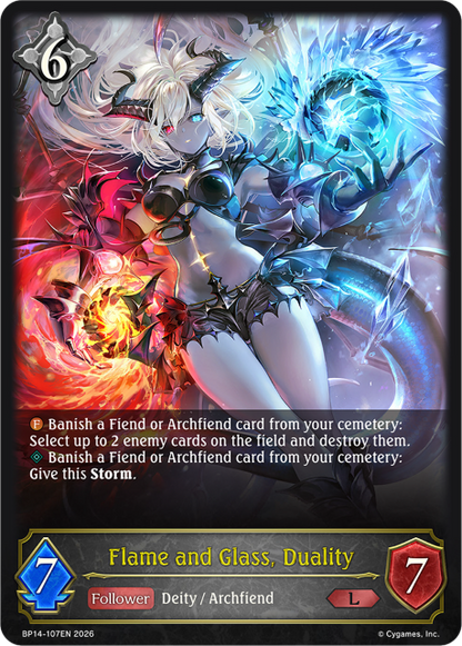 Flame and Glass, Duality