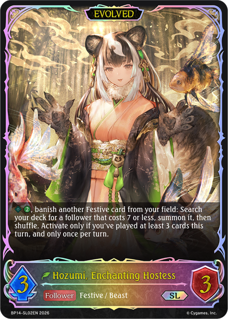 Hozumi, Enchanting Hostess (Evolved) 