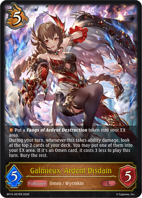 Galmieux, Ardent Disdain