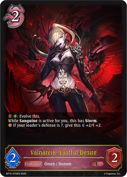 Valnareik, Lustful Desire