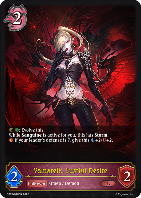 Valnareik, Lustful Desire