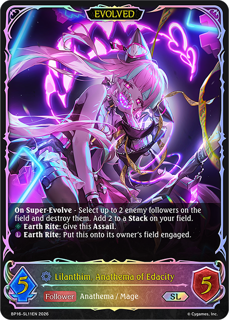 Lilanthim, Anathema of Edacity (Evolved) 