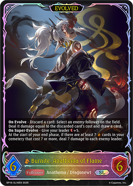 Burnite, Anathema of Flame (Evolved) 