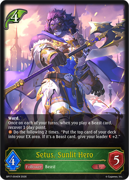 Setus, Sunlit Hero