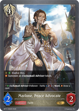 Marlone, Peace Advocate