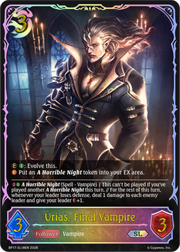 Urias, Final Vampire 