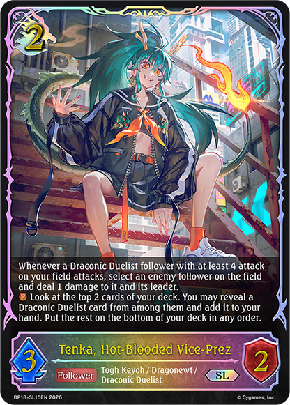 Tenka, Hot-Blooded Vice-Prez 