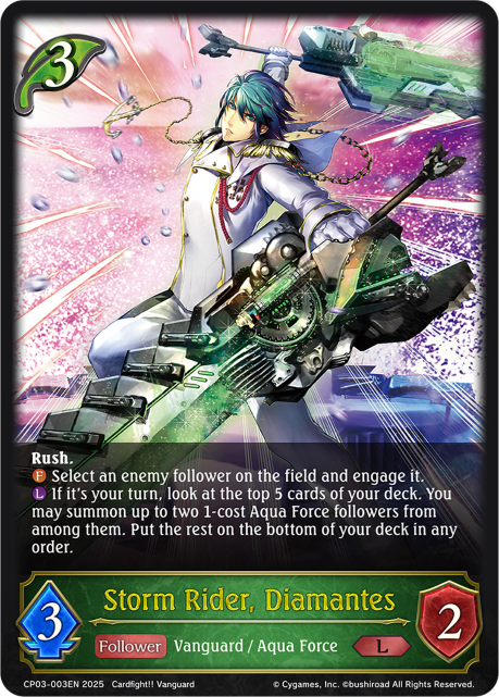 Storm Rider, Diamantes